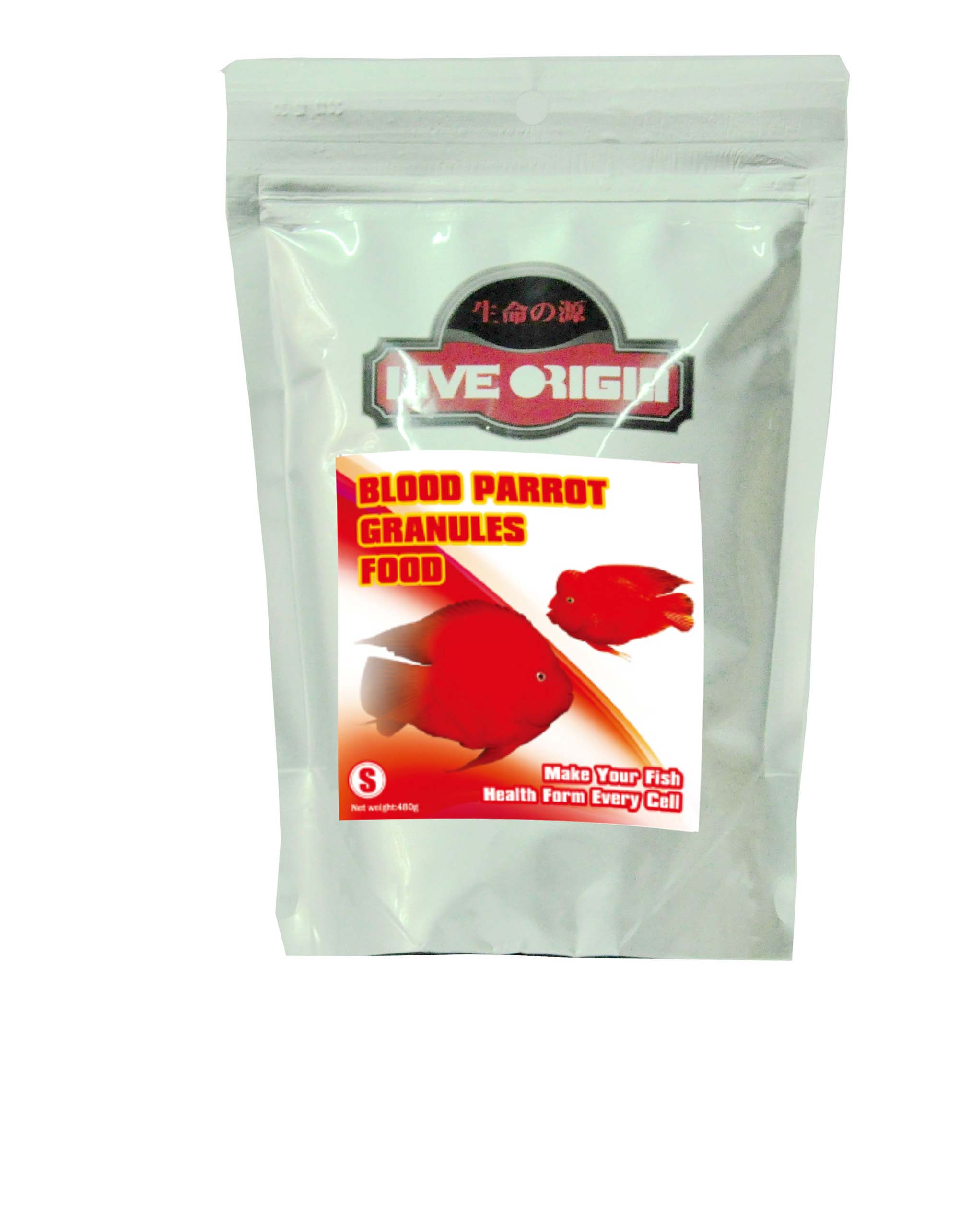 Live Origin Blood Parrot Granules Food 480g