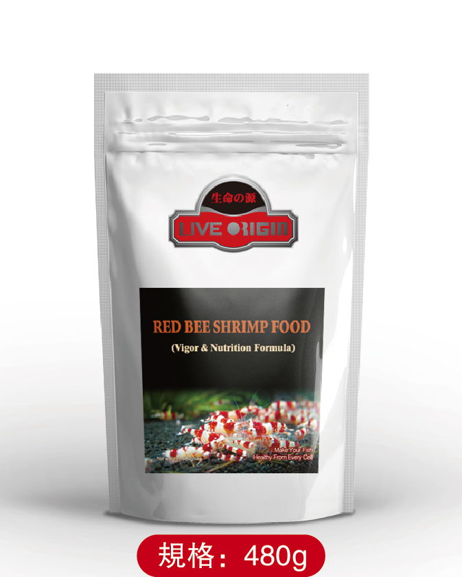 Live Origin Red Bee Shirmp Food（vigour and nourishing formula）480g
